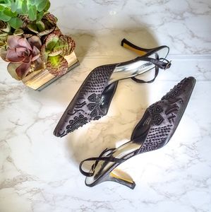 Black Slingback Heels